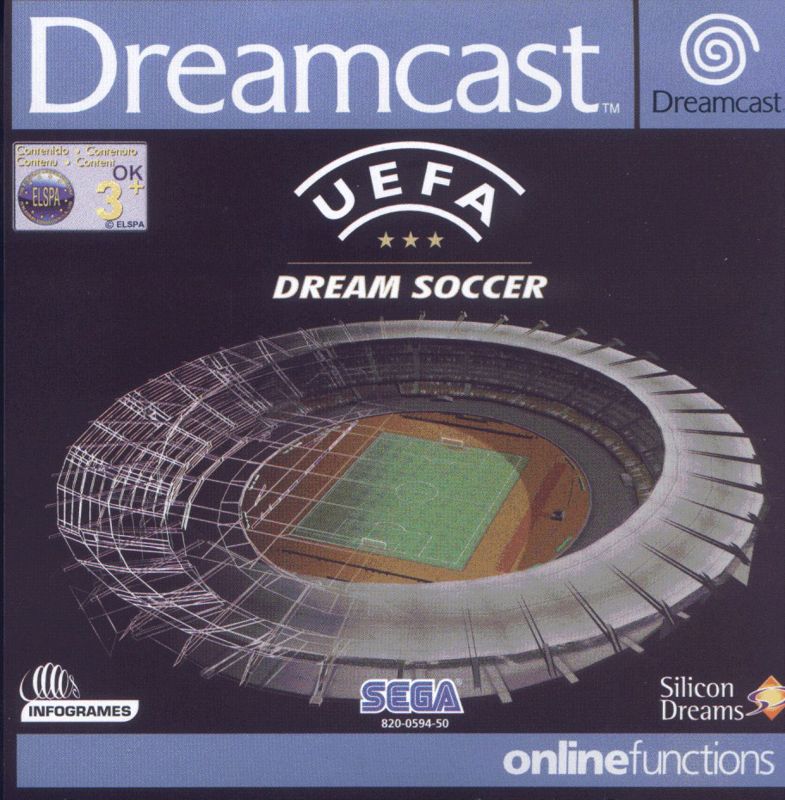 UEFA Dream Soccer box art for Sega Dreamcast